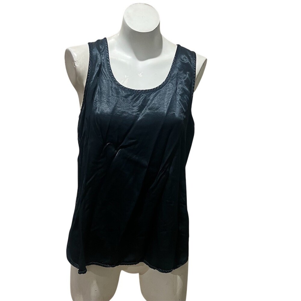 PJ Harlow Sleep Tank Top Womens Size L Green Cami Scoop Neck Sleeveless